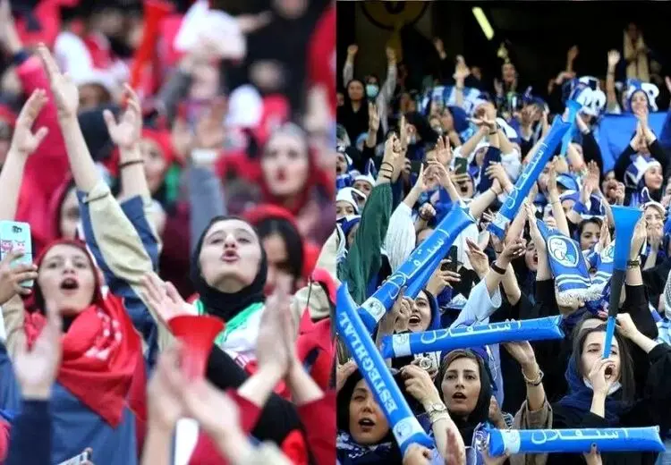 بانوان سرخ و آبی نزدیک هم، علیه هم در دربی102 !