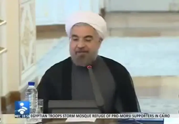 اتفاق جالبی که در مراسم تودیع و معارفه ظریف و صالحی افتاد!/ فیلم