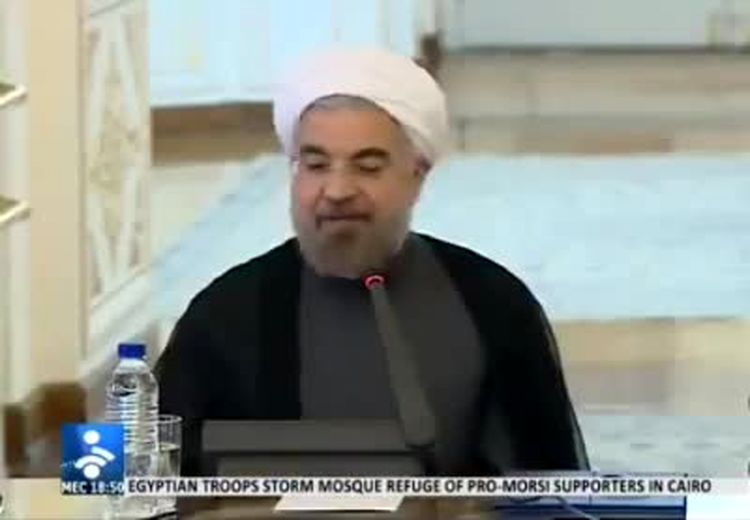 اتفاق جالبی که در مراسم تودیع و معارفه ظریف و صالحی افتاد!/ فیلم