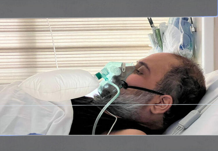 تصاویر دردناک از رضا داوود نژاد بر روی تخت بیمارستان