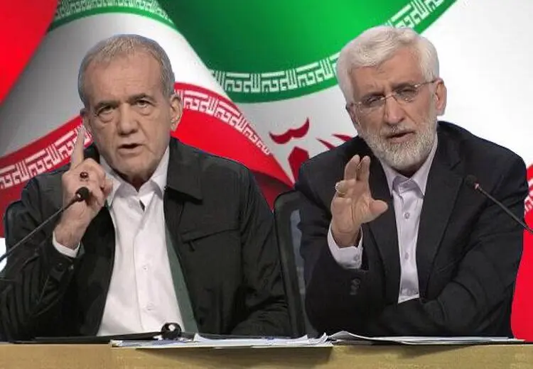 
سوال پزشکیان از جلیلی: من که برنامه‌ای برای افزایش قیمت بنزین ارائه نداده‌ام اما شما بگویید آیا بنزین پس از اجرای طرح «وان» در دولت شما کمتر از ۶۰ هزار تومان است؟
