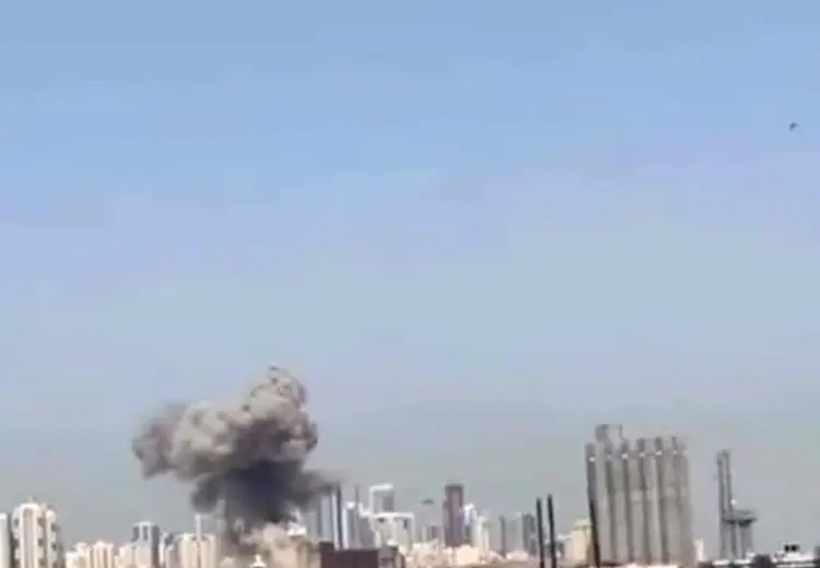  حمله موشکی ایران به پایگاه آمریکا در بحرین + فیلم