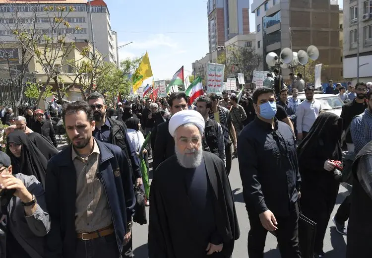 حضور شخصیت‌های سیاسی در راهپیمایی روز قدس + عکس