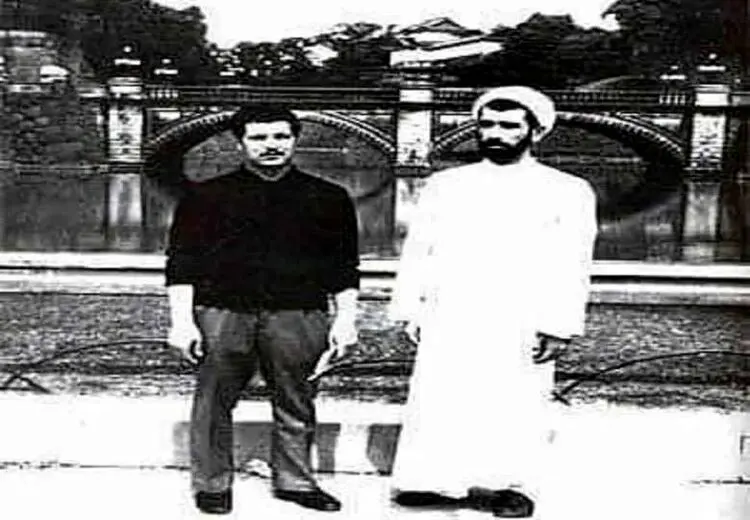 عکس پوشش متفاوت آیت الله هاشمی در ژاپن