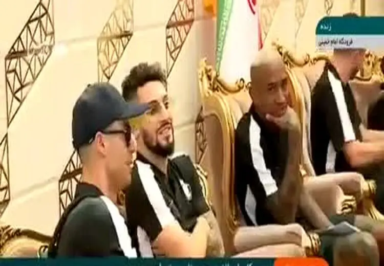لحظه ورود کاروان النصر با رونالدو به تهران