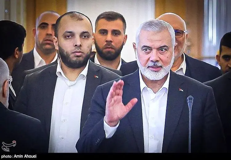 آخرین تصویر از شهید هنیه و محافظش در تهران