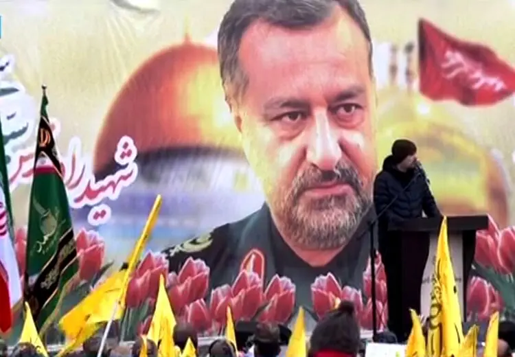 برگزاری مراسم تشییع شهید رضی موسوی در تهران
