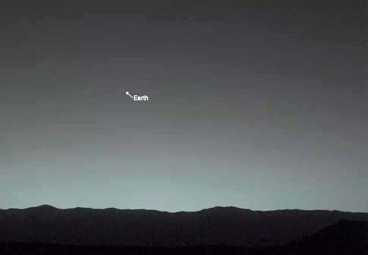 زمین از مریخ چه شکلی دیده می‌شود؟ + عکس