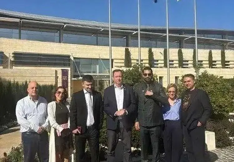 حضور کاترین شکدم در وزارت خارجه اسراییل + عکس