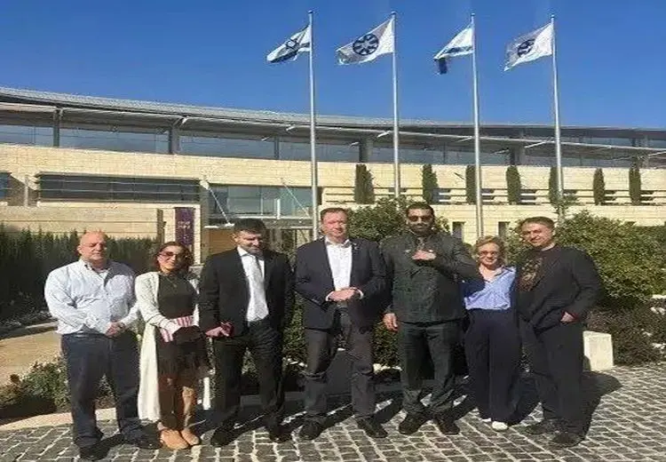 حضور کاترین شکدم در وزارت خارجه اسراییل + عکس