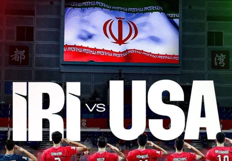 پوستر نظامی تیم ملی ایران برای دیدار با آمریکا