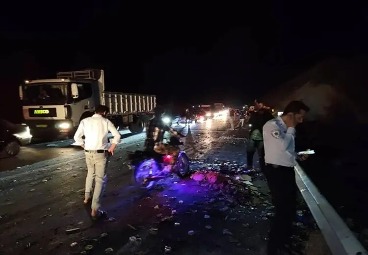 تصادف زنجیره ای مرگبار در جاده یاسوج - اصفهان