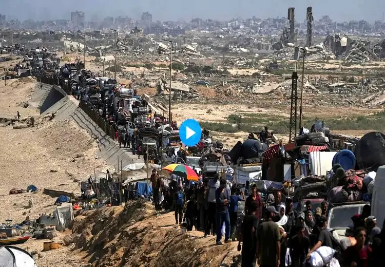 اسرائیل: ۳۵۰ هزار فلسطینی شهر غزه را ترک کردند / اتحادیه اروپا: عملیات زمینی متوقف شود