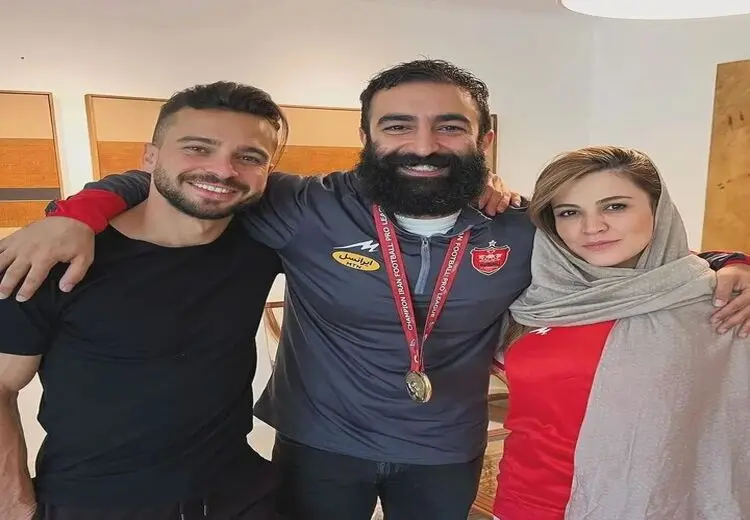 تازه داماد سینما و همسرش در منزل سروش رفیعی/ عکس
