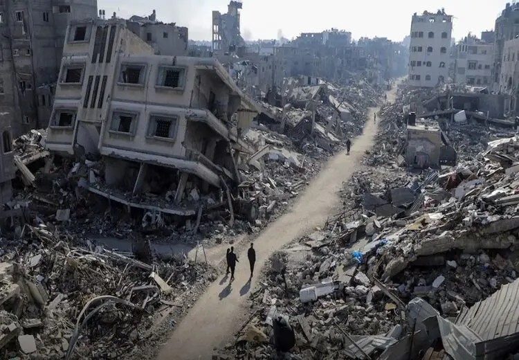 نوار غزه ۳۰ برابر مساحت خود آوار دارد!