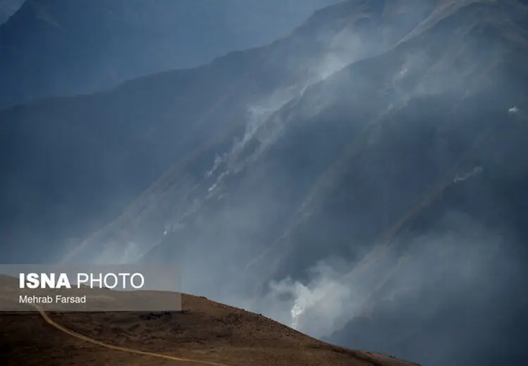 مهار کامل آتش‌سوزی الیت