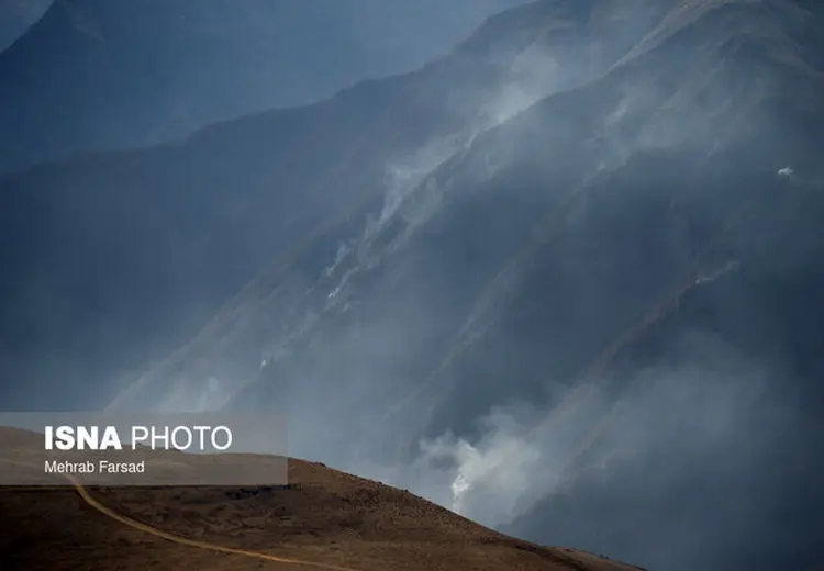 مهار کامل آتش‌سوزی الیت