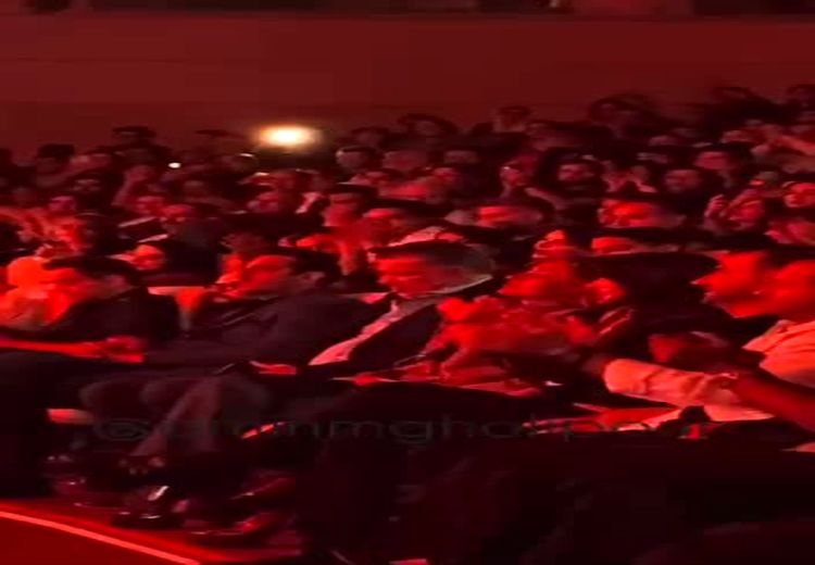 استقبال مردم از حضور علی دایی در کنسرت روزبه نعمت الهی