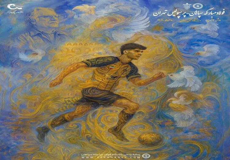 پوستر متفاوت باشگاه سپاهان برای بازی با پرسپولیس