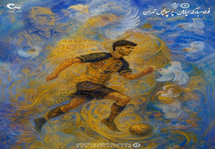 پوستر متفاوت باشگاه سپاهان برای بازی با پرسپولیس