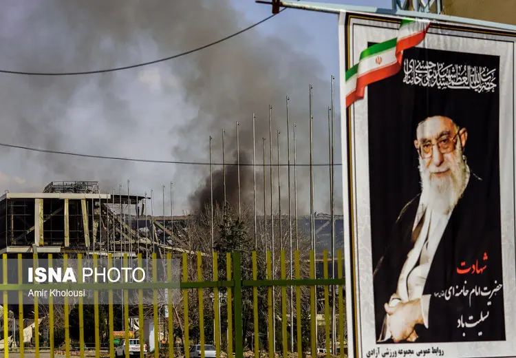 حمله موشکی به ورزشگاه ۱۲هزار نفری آزادی تهران