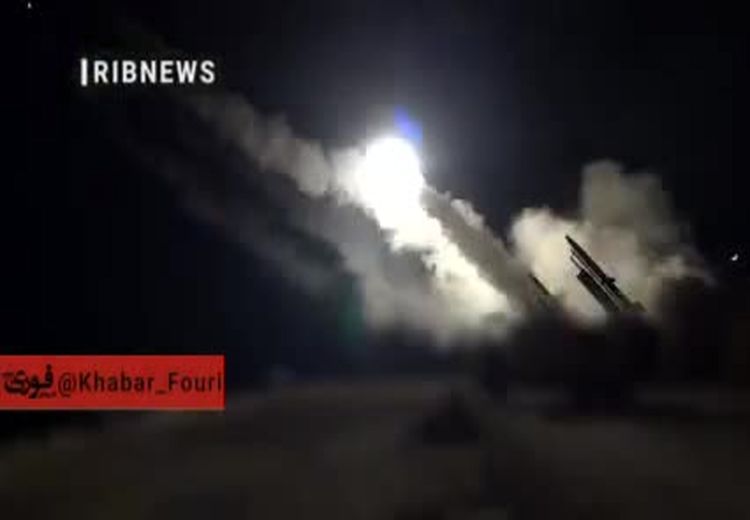 ویدئویی دیگر از پرتاب موشک‌های کروز ایران به سمت اسراییل