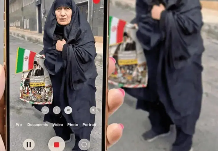 زنِ هتاک به پیرزنِ حاضر در ۲۲ بهمن بازداشت شد 