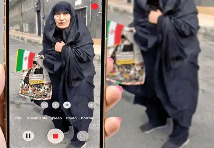 زنِ هتاک به پیرزنِ حاضر در ۲۲ بهمن بازداشت شد 