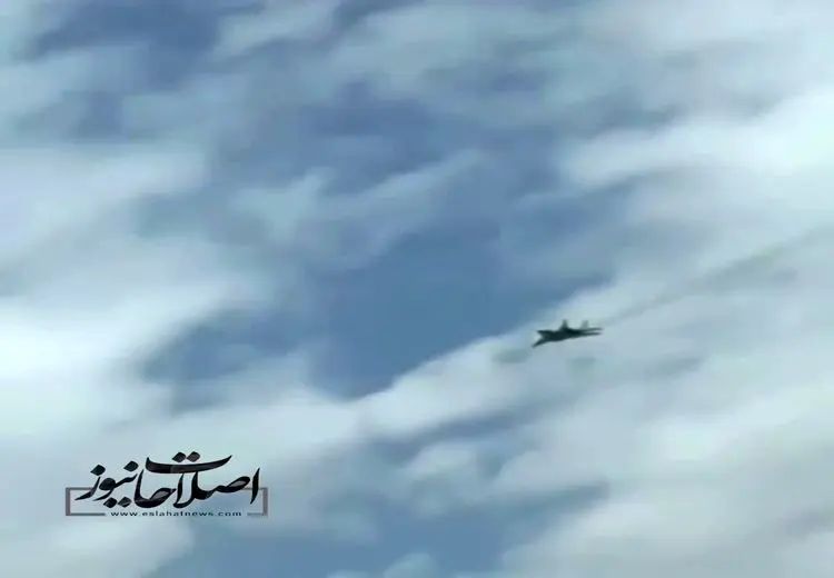 اولین تصاویر منتسب به پرواز جنگنده در آسمان تهران