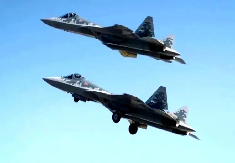 سوخو ۵۷ از مرز روسیه عبور کرد