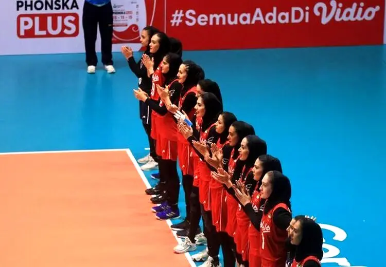 پیروزی زنان والیبال ایران در قهرمانی آسیا
