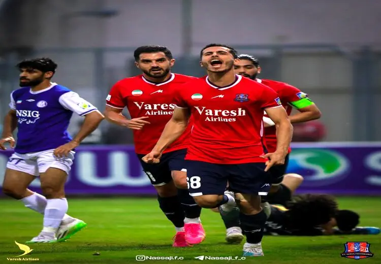 عذرخواهی بازیکن نساجی از شادی پس از گلش + عکس