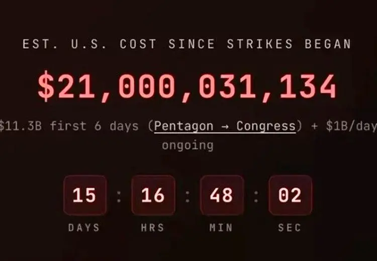 هزینه های آمریکا در جنگ ایران چقدر است؟