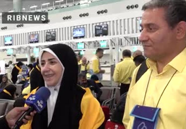 اعزام اولین کاروان زائران ایرانی به حج تمتع / فیلم