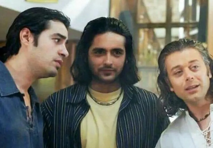عکس قدیمی از شهاب حسینی و امیرحسین آرمان با موی بلند!