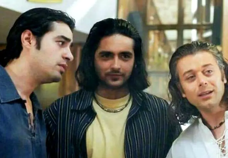عکس قدیمی از شهاب حسینی و امیرحسین آرمان با موی بلند!