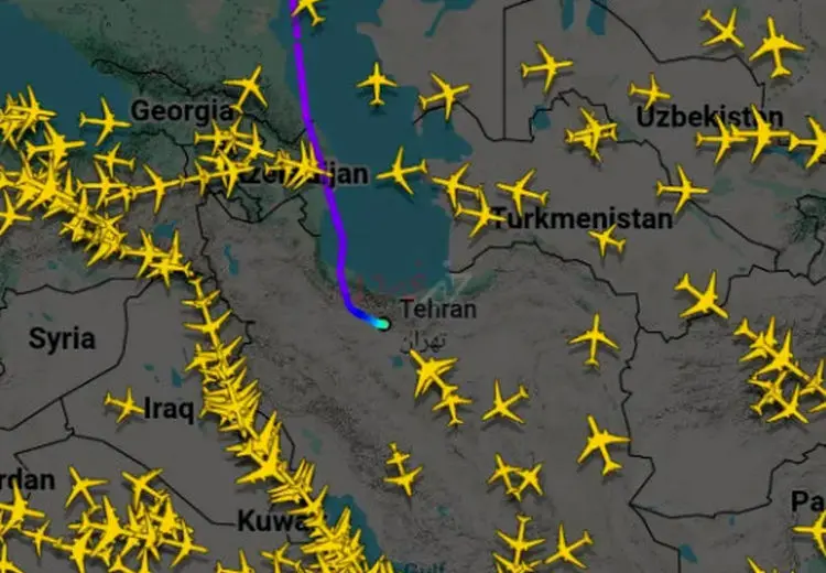 هواپیمای دولتی ایران راهی مسکو شد