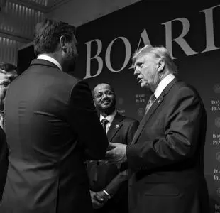 عکس وزیر خارجه عمان در کنار ترامپ و ویتکاف