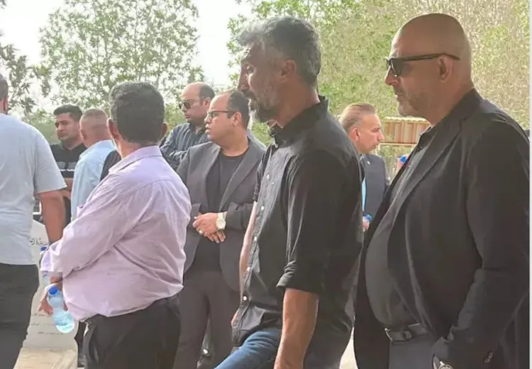 مهدی هاشمی‌نسب بر مزار پدر + عکس