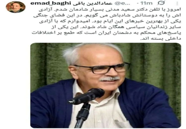 آزادی سعید مدنی از زندان تکذیب شد
