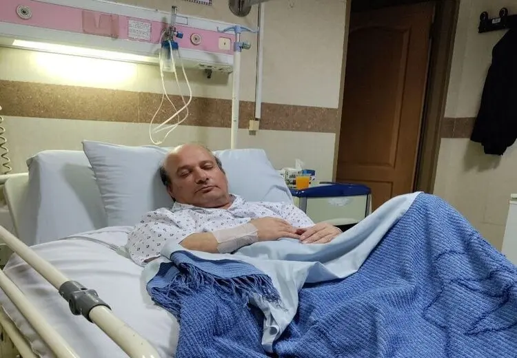 انتشار اولین تصویر از قلقلی پس از سکته قلبی