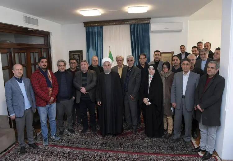 دیدار حسن روحانی و فعالان رسانه ای