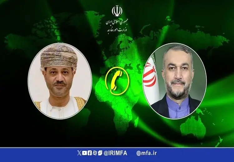 رایزنی وزیران امور خارجه ایران و عمان درباره آخرین تحولات فلسطین