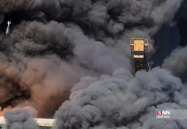 عکس واضح از موشکی که به پل B۱ کرج شلیک شد