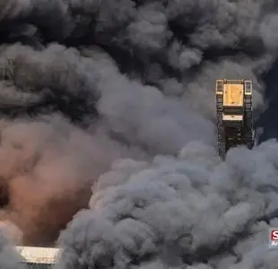 عکس واضح از موشکی که به پل B۱ کرج شلیک شد