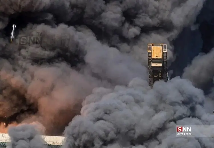 عکس واضح از موشکی که به پل B۱ کرج شلیک شد