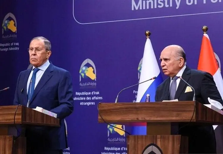 رایزنی وزرای خارجه روسیه و عراق درباره تحولات ایران