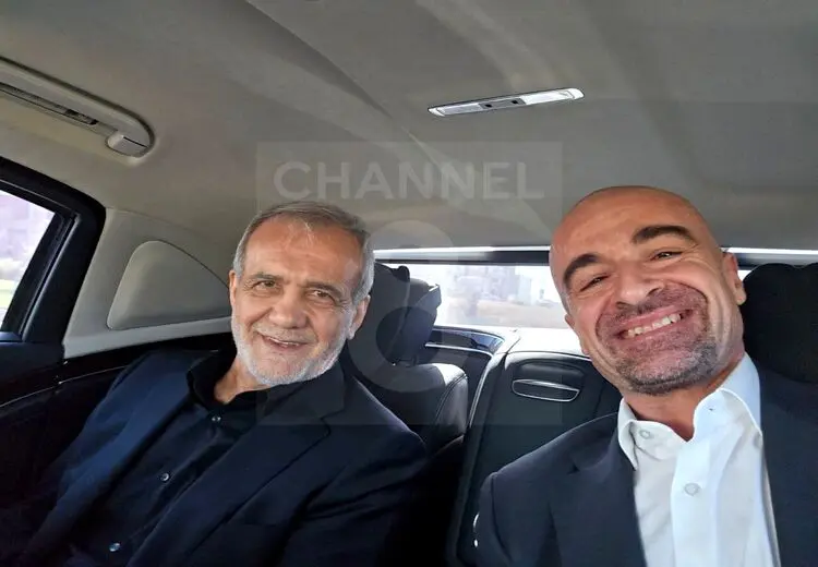 سلفی طالبانی با پزشکیان در خودرو