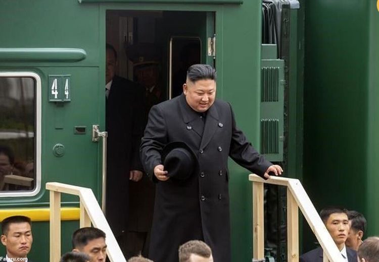 فرش قرمز پوتین برای رهبر کره شمالی و قطارش + ویدیو
