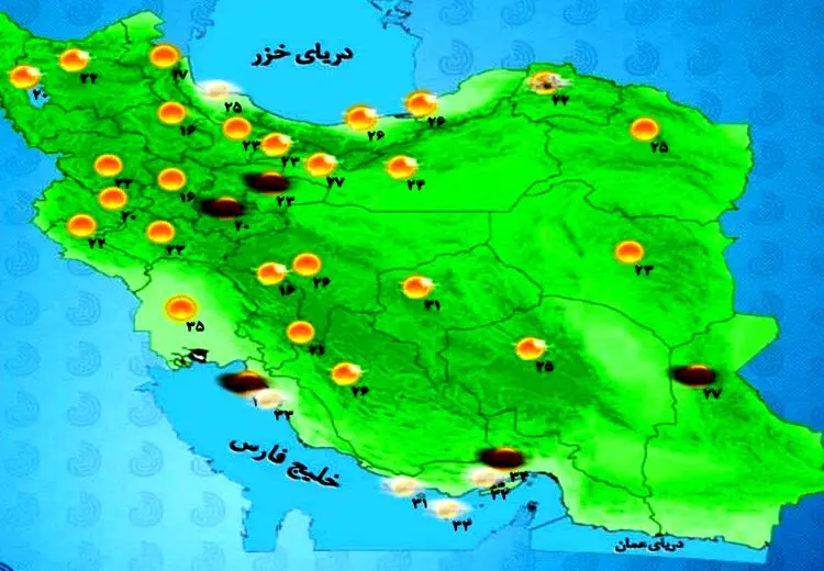  رگبار و رعدوبرق برای ۱۱ استان